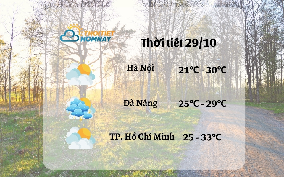 Dự báo thời tiết hôm nay 29/10: mưa xối xả miền Trung Dự báo thời tiết hôm nay 29/10: mưa xối xả miền Trung